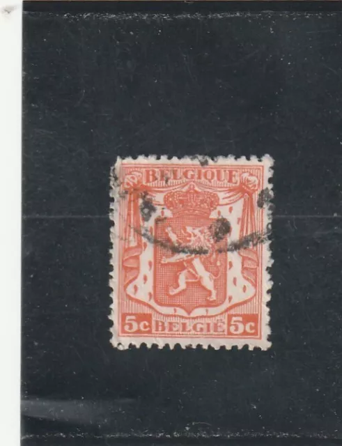 L5995 BELGIQUE timbre Y&T N° 419 de 1936-46 "  Armoiries  " Oblitéré