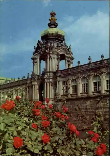 DRESDEN Sachsen AK DDR Postkarte Kronentor des Zwinger ~1970 Verlag Brück & Sohn