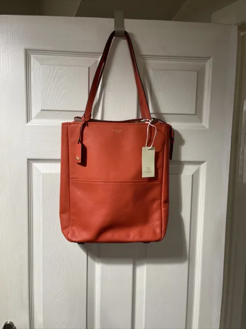 GENUINE RADLEY ‘BOROUGH Mews’ Medium Zip Top Leather Tote/Shoulder Bag ...