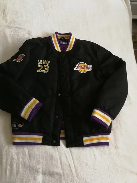 Giacca Tampone Los Angeles Lakers Ragazzi Nera Età 9-10