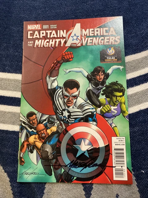 Captian America and the Mighty Avengers 1. Wizard World Tulsa Exclusive Variant