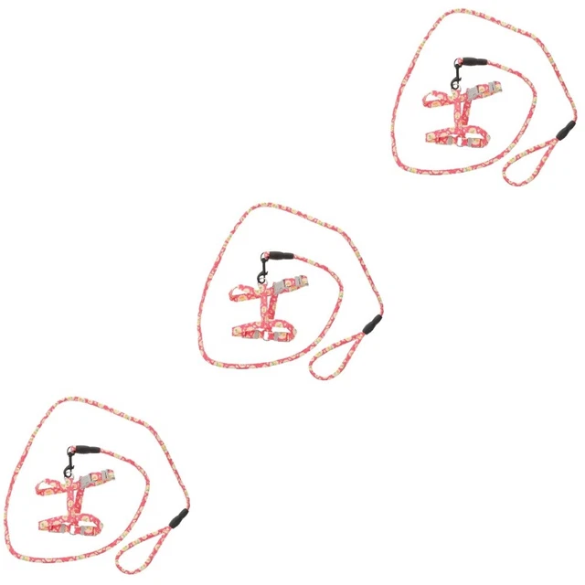 3 piezas Walking Use Pet Cat mazo de cables ajustable gato Escape Proof lino en