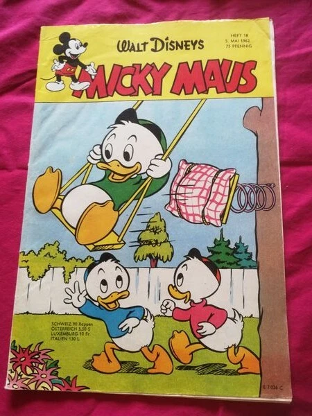 Micky Maus Heft 1962/18 Comic Sammelecke vorhanden Walt Disney gut. Zust. / 2022