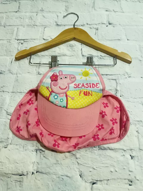 Girls Hats  1-3 Years Cute Peppa Pig Summer Cap Hat  *We Combine Postage*