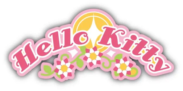 Hello Kitty Cartoon Logo Sticker Bumper Decal - ''SIZES''