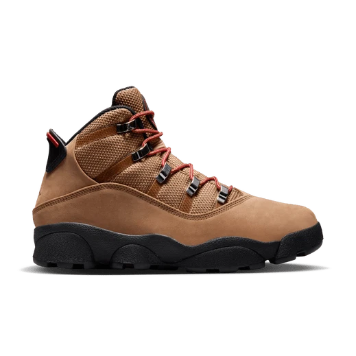 Scarpe da ginnastica da uomo Nike Jordan 6 anelli marrone roccioso stock limitato tutte le taglie