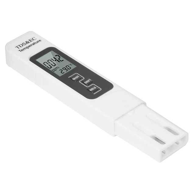 3 In 1 Wasserqualität Tester TDS EC Leitfähigkeit Temperatur Meter Für Haushalt✈