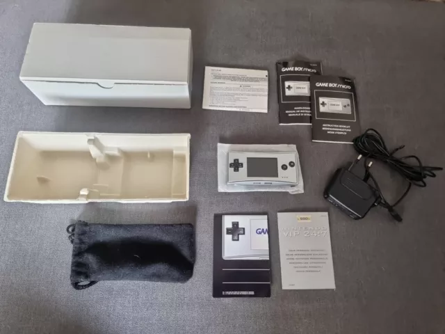 Console Nintendo Game Boy Micro En Boite Silver