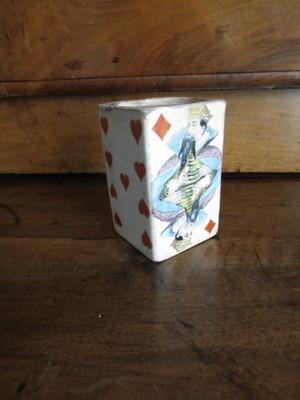 UN ANCIEN MOUTARDIER EN FAIENCE DE NEVERS MONTAGNON julien dijon 