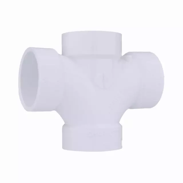 Charlotte Pipe PVC004280600 Double Sanitary Tee 1-1/2 x 1-1/2 x 1-1/2 in. Hub