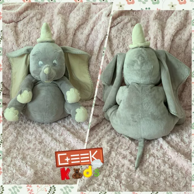 Disney XXL Large Gray and Beige Dumbo Plush - Ref ST1