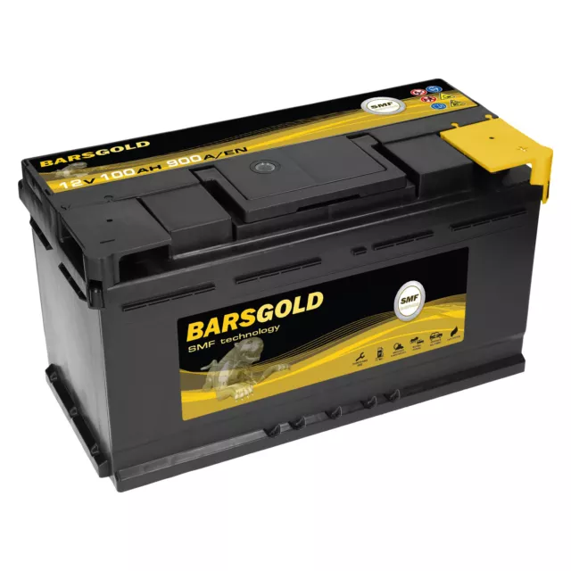 Autobatterie Bars Gold 12V 100Ah 900A Wartungsfrei ersetzt 92Ah 95Ah 105 Ah