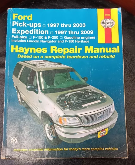 Ford Pickup 1997-03 & Expedition 1997-09 F150 F250 Haynes Repair Manual 36059