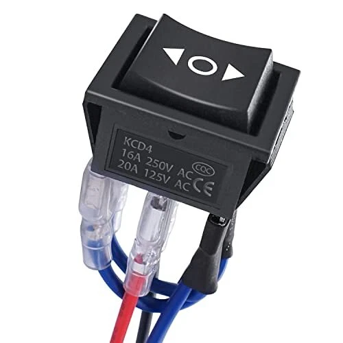 Polarity Reverse Momentary Rocker Switch 12V DC 10A DPDT 6 Pin ordinary