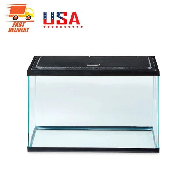 New 5-Gallon Water Tank Glass Aquarium Starter Kit Fish Tank