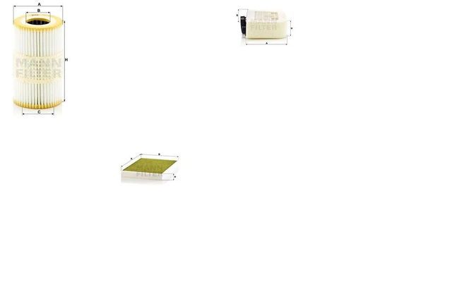 Pacchetto ispezione kit filtri L MANN-FILTER inserto filtro ad effetto fungicida