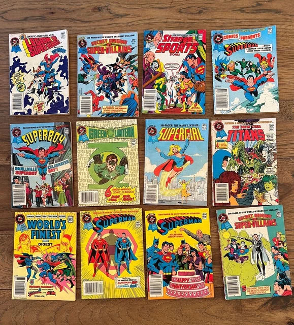 Lot of 12 DC & DC Special Blue Ribbon Digest Comics From 1981