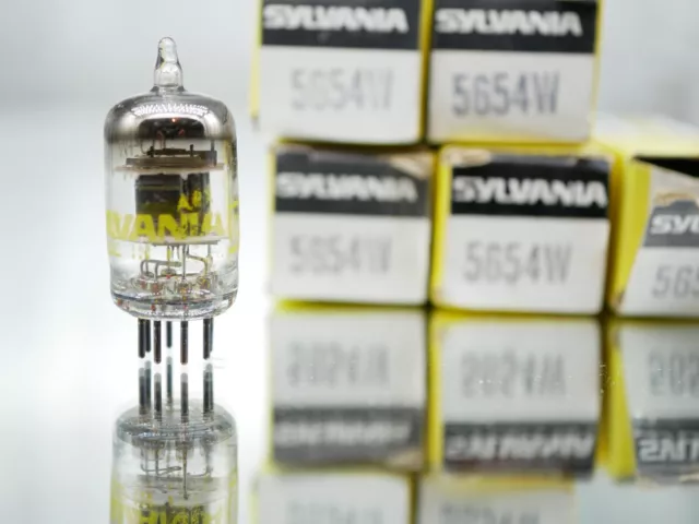 1x Sylvania 5654W EF95 6AK5 Audio HiFi Tube Röhre NEW in Box