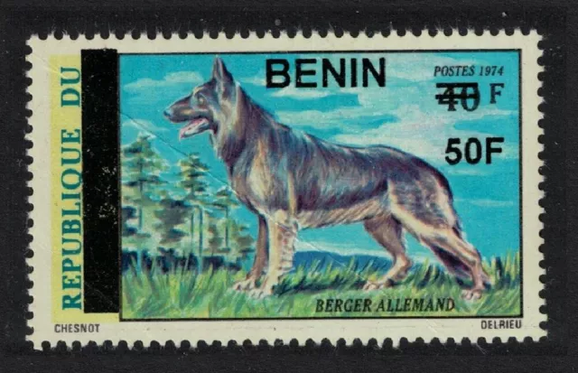 Benin Alsatian Dog Ovpt 50F Def 2009 MNH MI#1580 CV€70.-