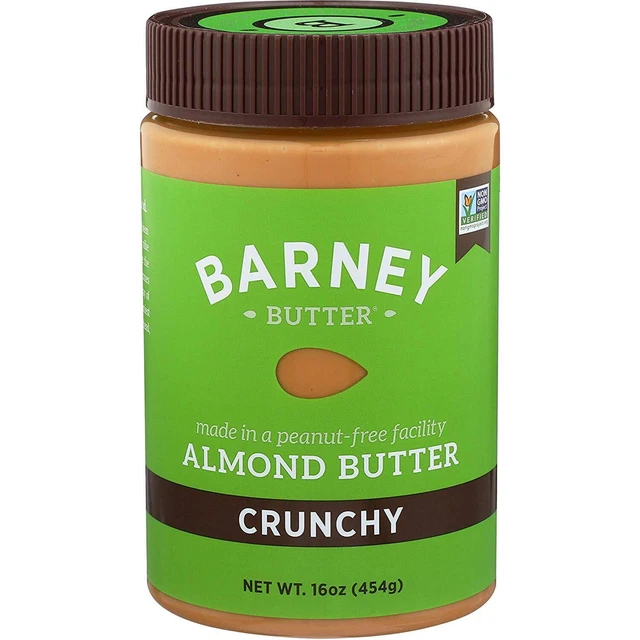 Barney Butter, Crunchy Almond Butter, Peanut Free, Pack of 6, Size - 10 OZ,