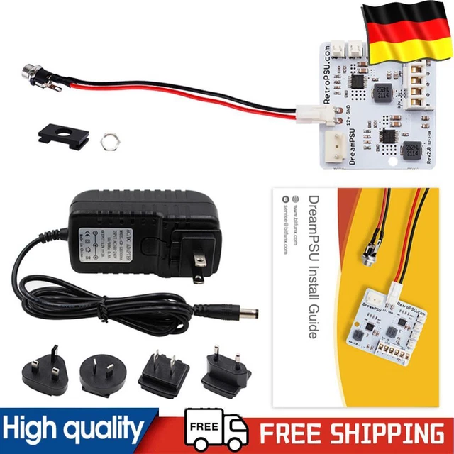 Rev2.0 Kit DREAMPSU REV2.0 POWER Supply Board Portable Plug Adapter Kit for SEGA ...
