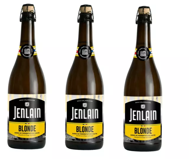 Bière de Garde Jenlain Blonde 3 x 750ml  7,5% vol, aus Frankreich