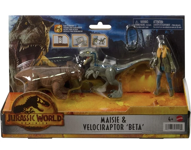 Jurassic World Dominion Pack Humano Y Dinosaurio: Owen Y Velociraptor Beta - Figuras De Acción Articuladas De 9,5cm, Juguete Auténtico Con Accesorios Para Niños De 4 Años Jurassic World Dominion Pack Humano Y Dinosaurio: Owen Y Velociraptor Beta - Figuras De Acción Articuladas De 9,5cm, Juguete Auténtico Con Accesorios Para Niños De 4 Años