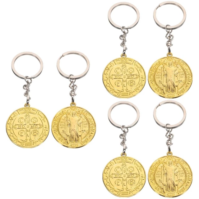 6 Stk Metall Schlüsselanhänger aus Metall Pro Tasche Geldbörse Schlüssel