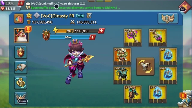 Compte Lord Mobile à Vendre - Niveau Et Prix Négociables - Pour PC - Neuf (compte Non Utilisé)