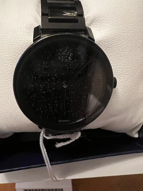 New Movado Bold Evolution Black Dial Black Steel Women's Watch 3600734