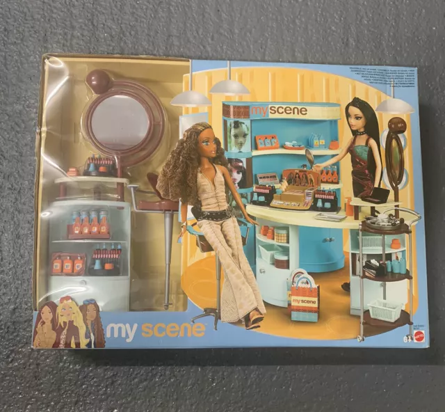 New Barbie My Scene Makeup Scene Playset 2003 Mattel  - Complete Rare