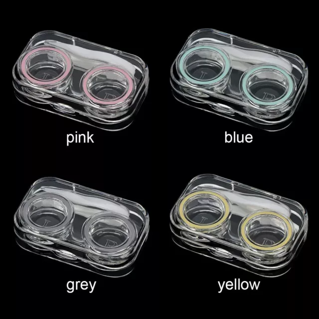 lentes de gafas Soporte de almacenamiento de gafas Caja de lentes de contacto 2