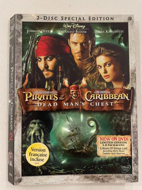 Pirates Of Caribbean Dead Mans Chest Spec - Dvd Sized - Slip Cover Only No Movie