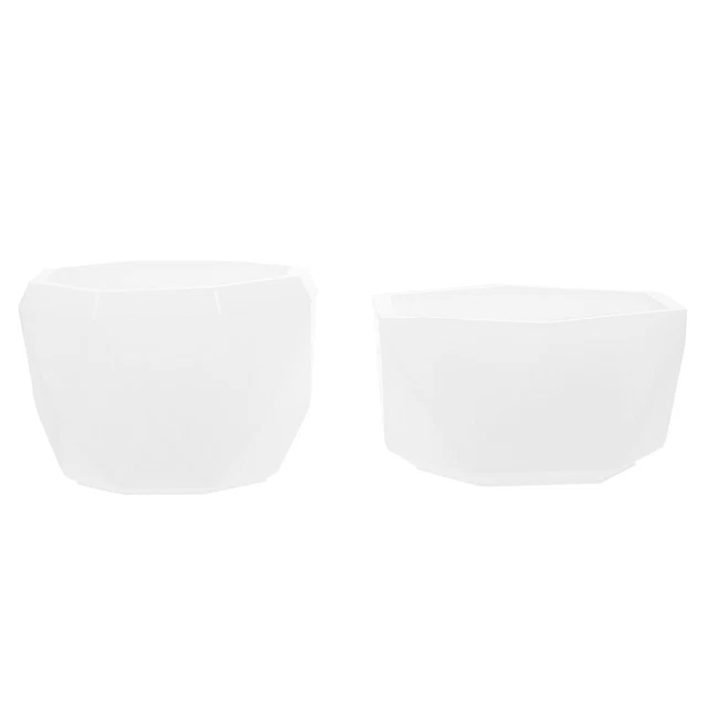 2 piezas molde para velas geométrico molde para macetas de yeso