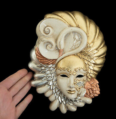 Mask Ceramic from Venice - Lady IN Swan - Decoration Wall - XL- 2029 XX3 2