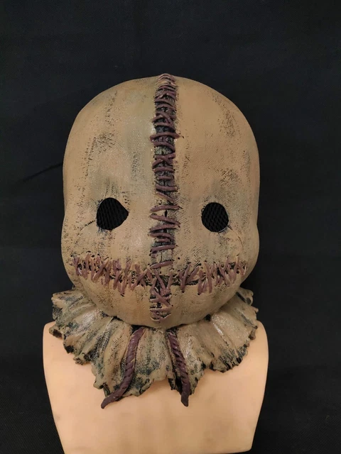 Horror Man Eating Madness Latex Scarecrow Mask Head Cover Halloween Party Band
