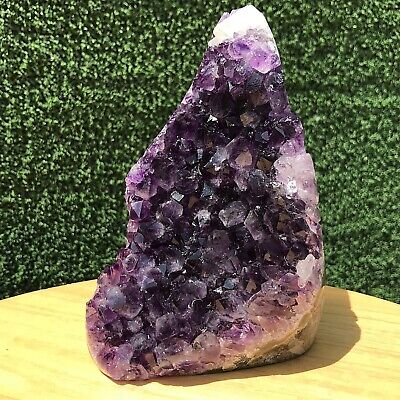 1046G Natural Amethyst Agate Geode Quartz Crystal Mineral Specimen Healing