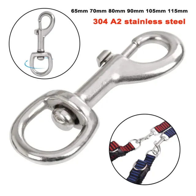 Swivel Trigger Clip 65mm 70mm to 115mm Dog Lead Leather Craft Snap Hook Strong