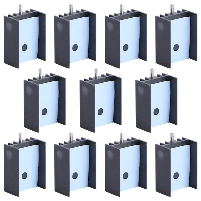 10 pz set dissipatori di calore dissipatori di calore radiatori a transistor per nero