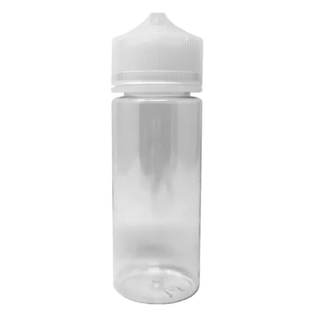 120ml Empty Plastic Bottles Clear PET Essential Oils Liquid Torpedo QUALITY UK