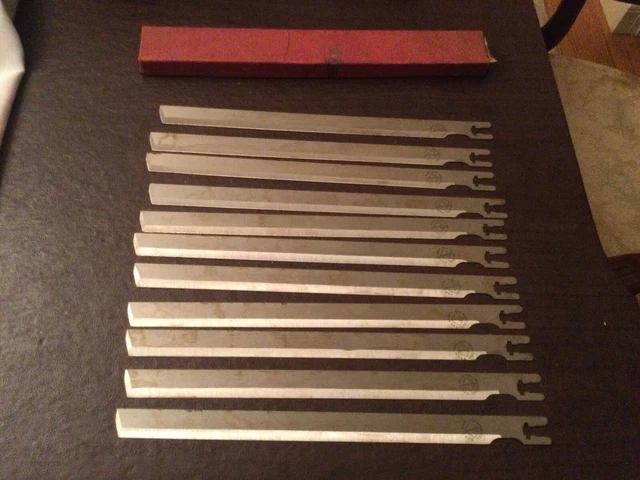 "Corte de tela para máquina recta Maimin, tipo K, hojas de 11"", 11 piezas, en caja, des