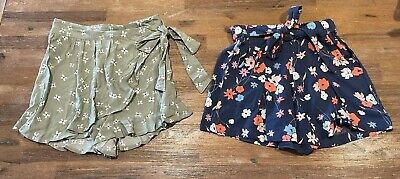 Girls size 7 Viscose  floral Skort &  floral shorts  ANKO NEW