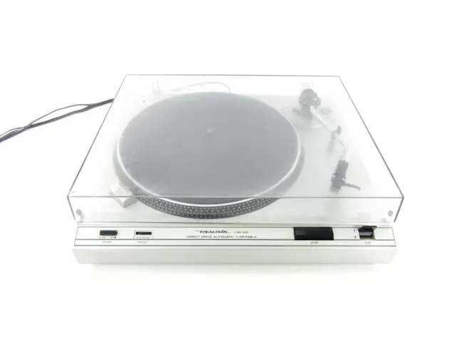 Realistic LAB-395 Direct Drive Automatic Turntable w/ 45 Adapter & Dust Cover