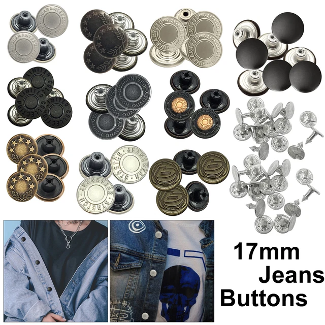Jeans Clou Bouton Pièce de Rechange Avec Broche Marteau Veste & Manteaux
