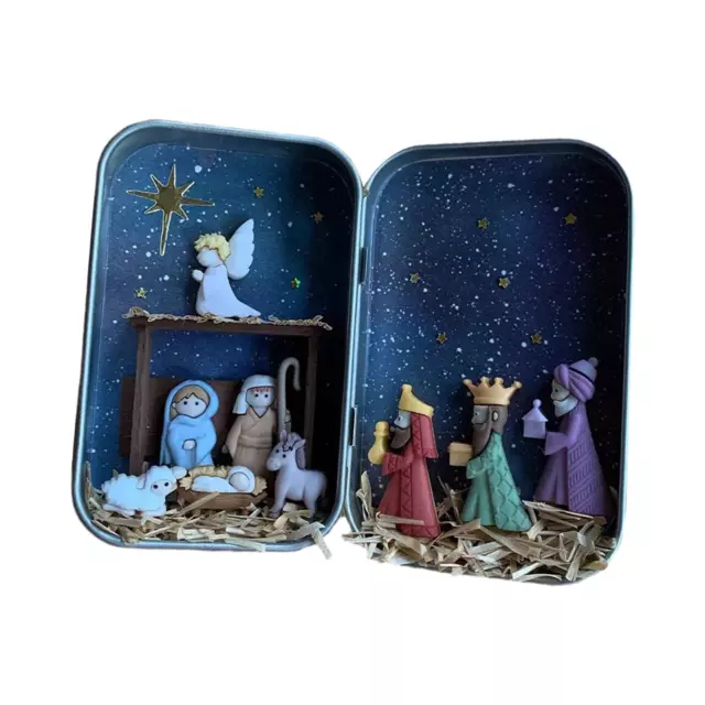 Nativity Scene Figurines - Festive Christmas Decor for Home Or Office