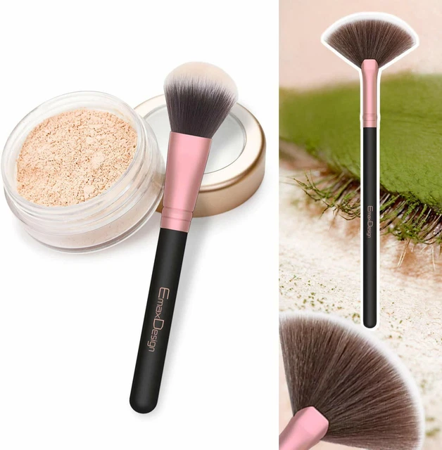 18 x Pennelli per il trucco, Set professionale per make up, Setole morbide 9