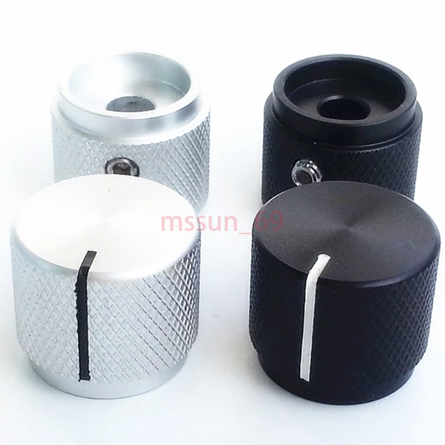 1PC20X17mm Aluminum Volume Potentiometer Knob for HIFI Audio AMP DIY 6mm L Type