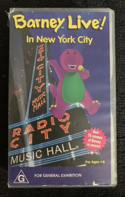 BARNEY LIVE IN New York City VHS Video Tape / FREE POST $12.00 ...