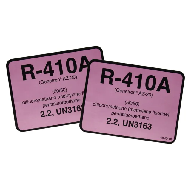 R-410A / R410A Label # 04410 , Pack of (2)