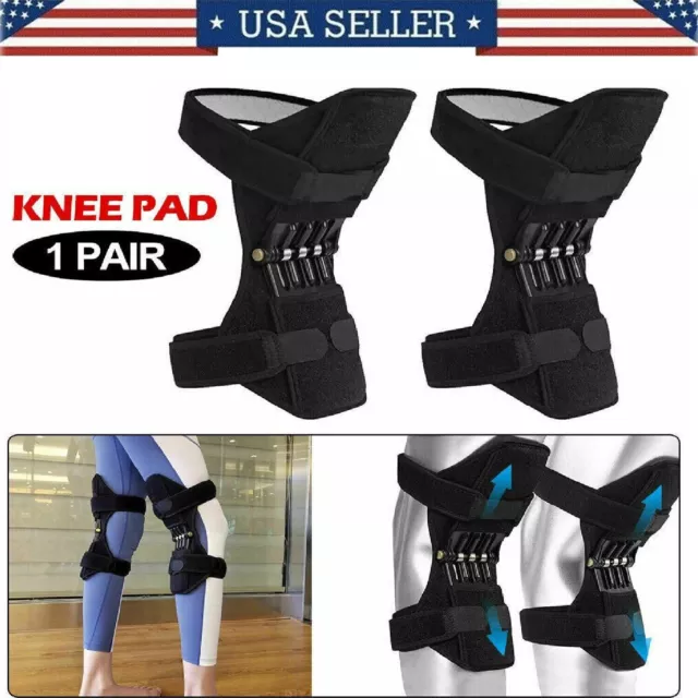 Non-slip Joint Support Knee Booster Lift Knee Pads Care Powerful Rebound Spring